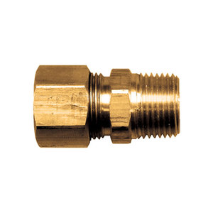 Brass Air Shift Transmission - Fittings Connector Tube to Male Pipe - 1/8 Inch Tube x 1/16 Inch Male
