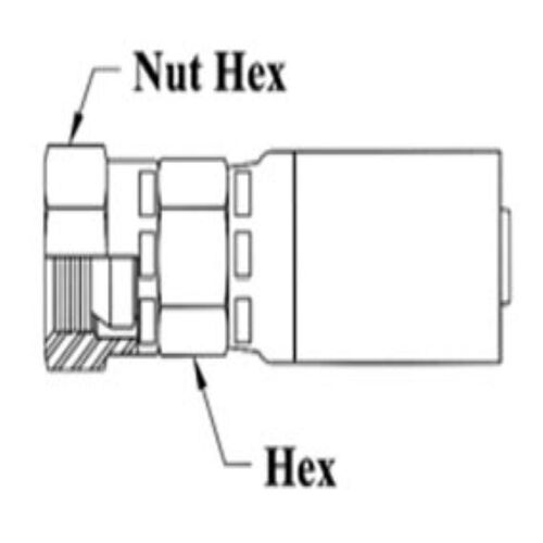 1/4 HOSE 1/4-18 NPSM FE SWIVEL