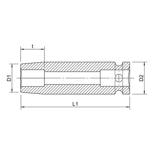 1/2 Inch Impact Socket Metric - Long - 21mm