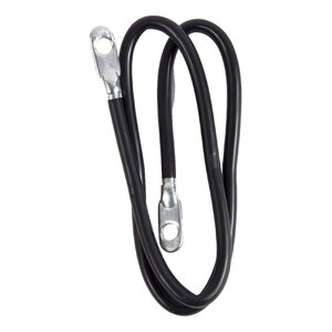 CABLE, BATT SS TINNED 4 GA 24" BLK 1/CS