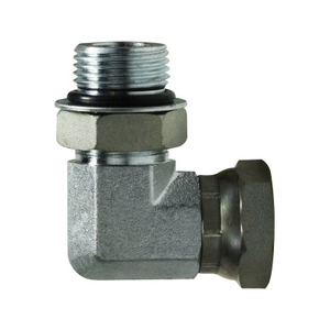 7/16-20X1/4 (1/4 OD) 90 Degree O-Ring Swivel Adapter