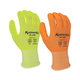 NSI KutShieldz Hi-Vis Polyurethane Palm Coated Level A3 Cut ResistantGloves - Hi-Vis Lime - Small