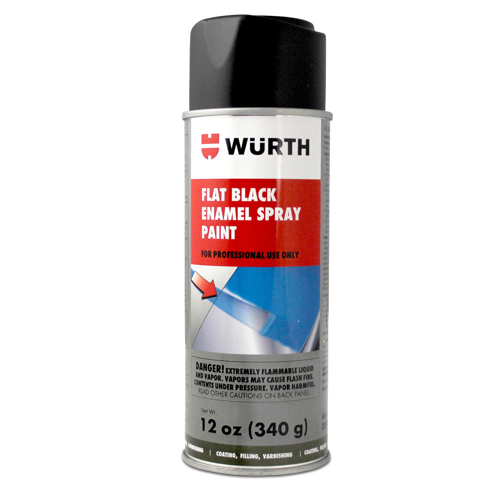 Flat Black Enamel 12 oz aerosol Standard Enamel Paint Enamels