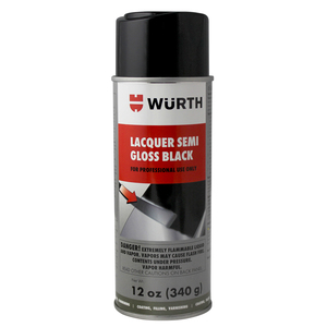 Semi Gloss Black Lacquer Spray Paint 12 oz aerosol