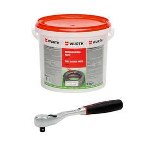 Tire Mounting Paste and ZEBRA 1/2 Inch Reversing Ratchet Package