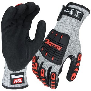 NSI HellBax TPU Protection Nitrile Palm Coated ANSI A6 Cut ResistantImpact Gloves - 2XLarge