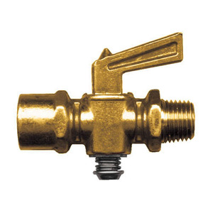 Brass Drain Cocks - Spring Bottom Shut Off Cock - 1/8 Inch Pipe Female - Male