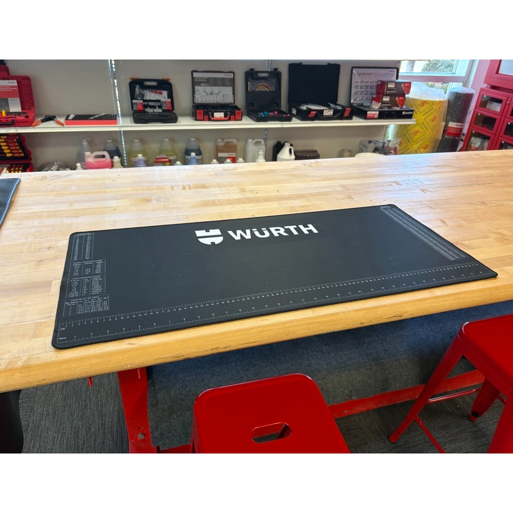 Neoprene Protective Work Mat - Black - 16 Inches x 35.75 Inches | Wurth USA