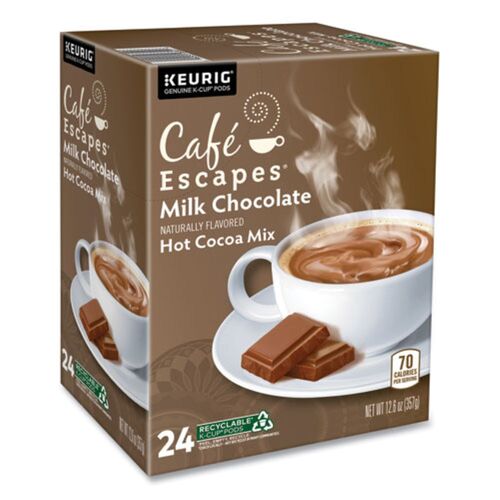 Café Escapes Cafe Escapes Milk Chocolate Hot Cocoa K-Cups, 24/Box