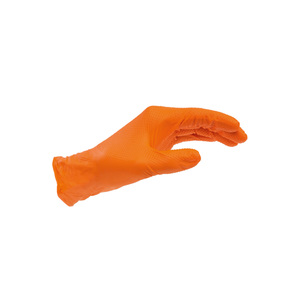 Nitrile Gloves - Heavy Weight - Orange - Textured (100/Box) - Large -Case Pack