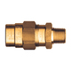 Brass DOT Air Brake Coupler Assembly - 1/2 In Hose Inner Diameter x 3/8 In Male Pipe Thread (MPT)