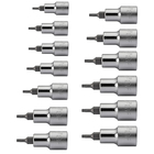 ZEBRA 1/2 inch Socket Bits Hexagon Special Package 13 Pieces