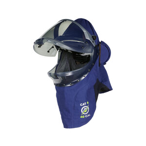 National Safety Apparel® 40 Cal Enespro Apex Arc Flash Lift Front HoodWith Fans