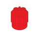 R134A Red High Side Cap Aeroquip Fitting