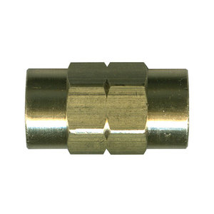 Brass SAE - 45-Degree Inverted Flare Union Coupling - Tube to Tube - European Style 3/16 Inch Tube x M