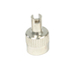 Chrome valve core removal cap
