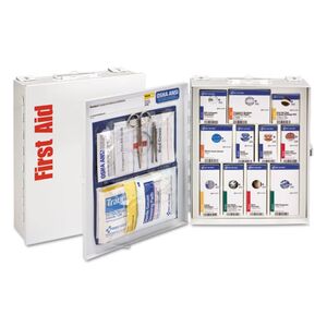 ANSI 2015 SmartCompliance First Aid Station Class A, No Meds, 25 People, 94 Pieces, Metal Case