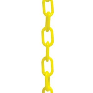 Crowd Control Stanchion Plastic Chain - Yellow - 100 Feet Per Box