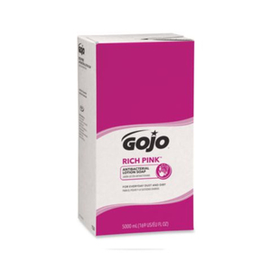 RICH PINK Antibacterial Lotion Soap Refill, Floral Scent, 5,000 mL, 2/Carton