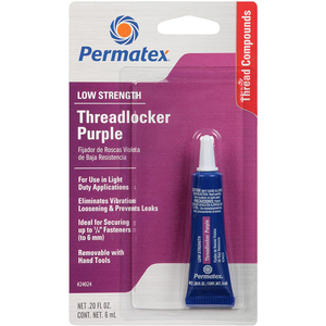 Permatex Low Strength Threadlocker Purple, 6ml