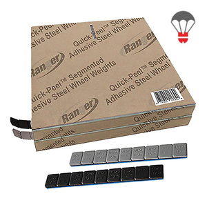 Ranger Adhesive Wheel Weight Rolls - Dual Black & Silver