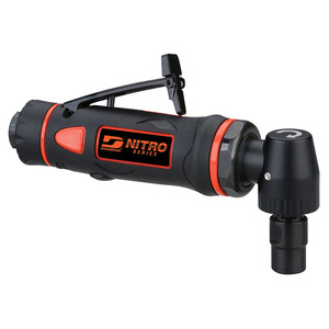 Dynabrade .3 hp Right Angle Die Grinder, 18,000 RPM, Rear Exhaust, 1/4" Collet