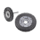 Crimped Wire Wheel Brush - Narrow Face - 6 Inch - Carbon - Wire Size .014