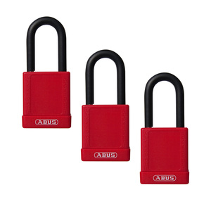ABUS Safety Lockout Padlock - Aluminum Core 74/40 Red KD - 1 Key