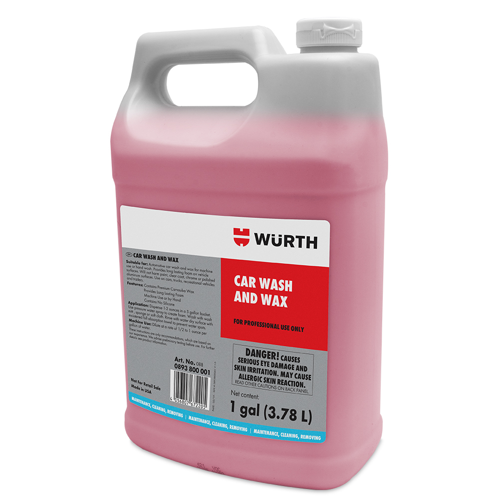 Car Wash and Wax (Concentrate) 1 Gallon Vehicle Wash Cleaning and