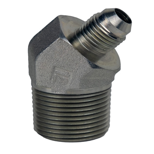 JIC MALE ELBOW 45- 3/8 JIC X 3/4 MPT