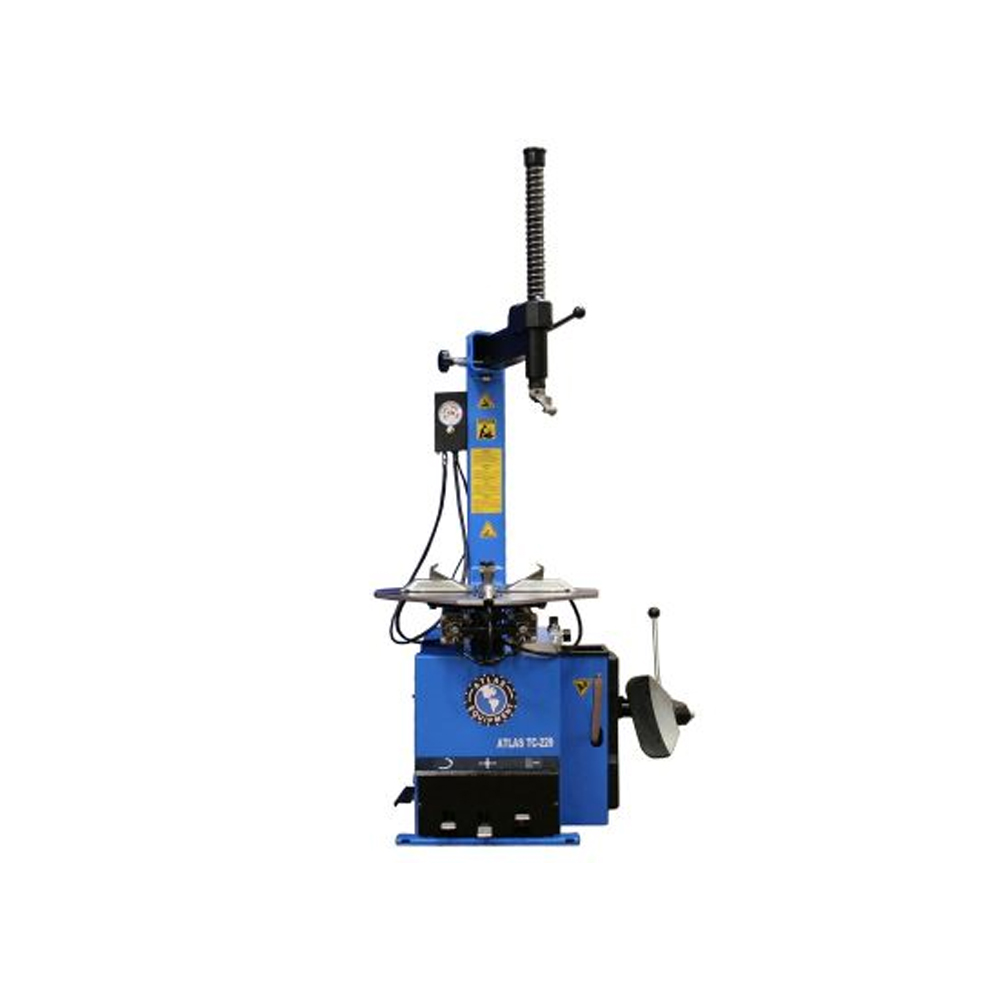 Rim-Clamp Tire Changer with Assist Arm