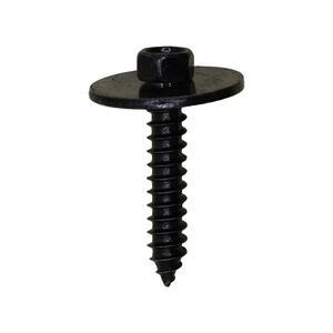 Black Zinc Hex Head Sems Tapping Screw