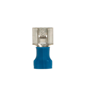 Female Spade Connector with Tab Blue Large