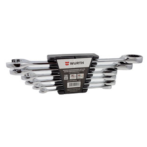 ZEBRA POWERDRIV® (12-Point) Dual Ratchet Combination Wrench Assortment (6 Pieces - 8, 10, 12, 13, 17, 19mm)
