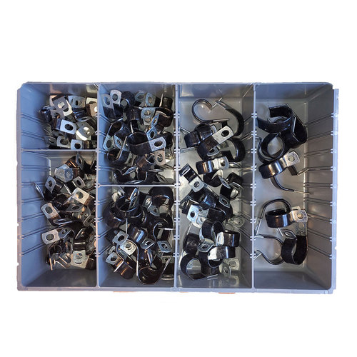 Rubber Tube Clamping Assortment - 135 Pieces