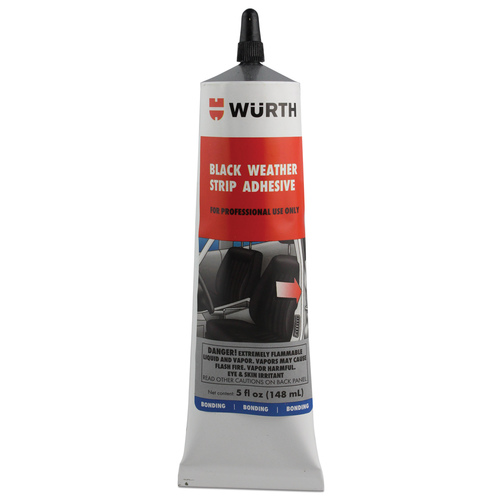 Black Weatherstrip Adhesive 5 Oz Tube Rubber / Molding Glues
