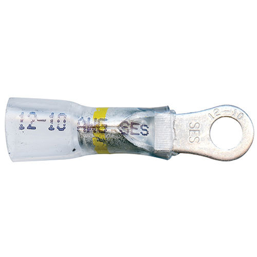 OptiClear Crimp/Seal #10 Stud Ring Terminal 12-10 AWG