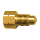 Brass SAE - 45-Degree Inverted Flare Adapter - Tube to Tube - European Style - 3/16 Inch Tube x M10 Thread