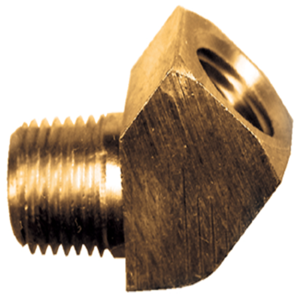5-Pack Brass 45 Degree Elbow Fittings – 1/4" NPT Pipe Thread, USA Made, For Air & Water Lines 3 thumbnail image