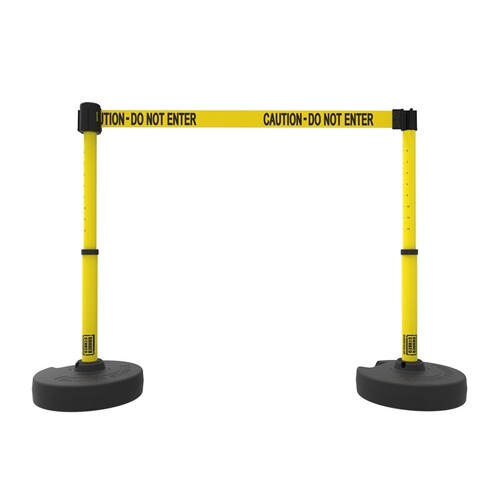 Banner Stakes PLUS Barrier Set - "Caution - Do Not Enter"