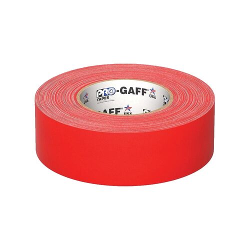 Pro Gaff® Professional Grade, Coated Gaffer's Tape - Red - 2 Inch x 55Yards
