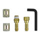 Brass DOT Air Brake - Hose Splicer Kit - 1/2 Inch Hose Inner Diameter (HID)
