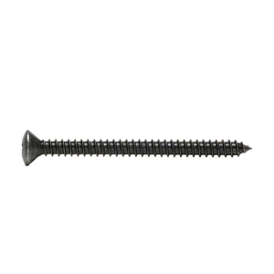 Phillips Oval Head Self-Tapping Screw Black 4X1/2