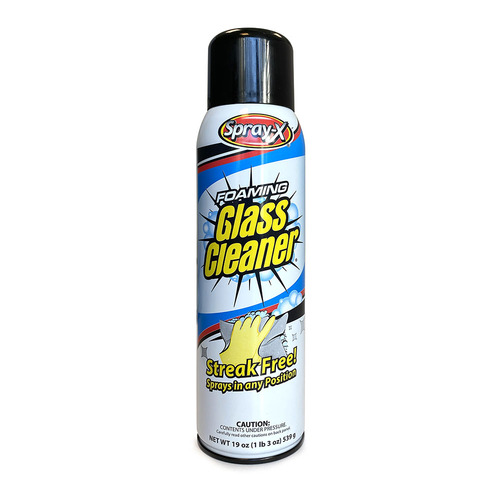 Spray X Foaming Glass Cleaner 19 oz aerosol Windshield & Glass