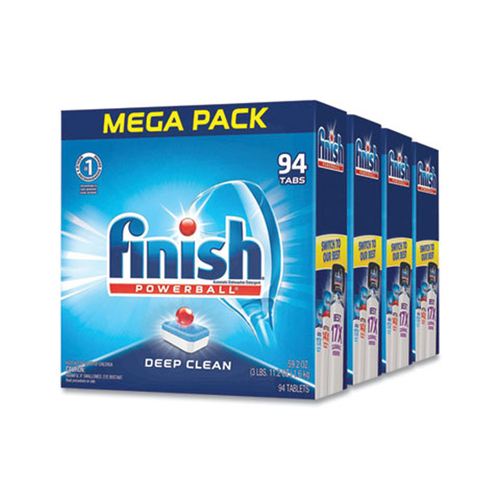Powerball Dishwasher Tabs, Fresh Scent, 94/Box, 4 Boxes/Carton