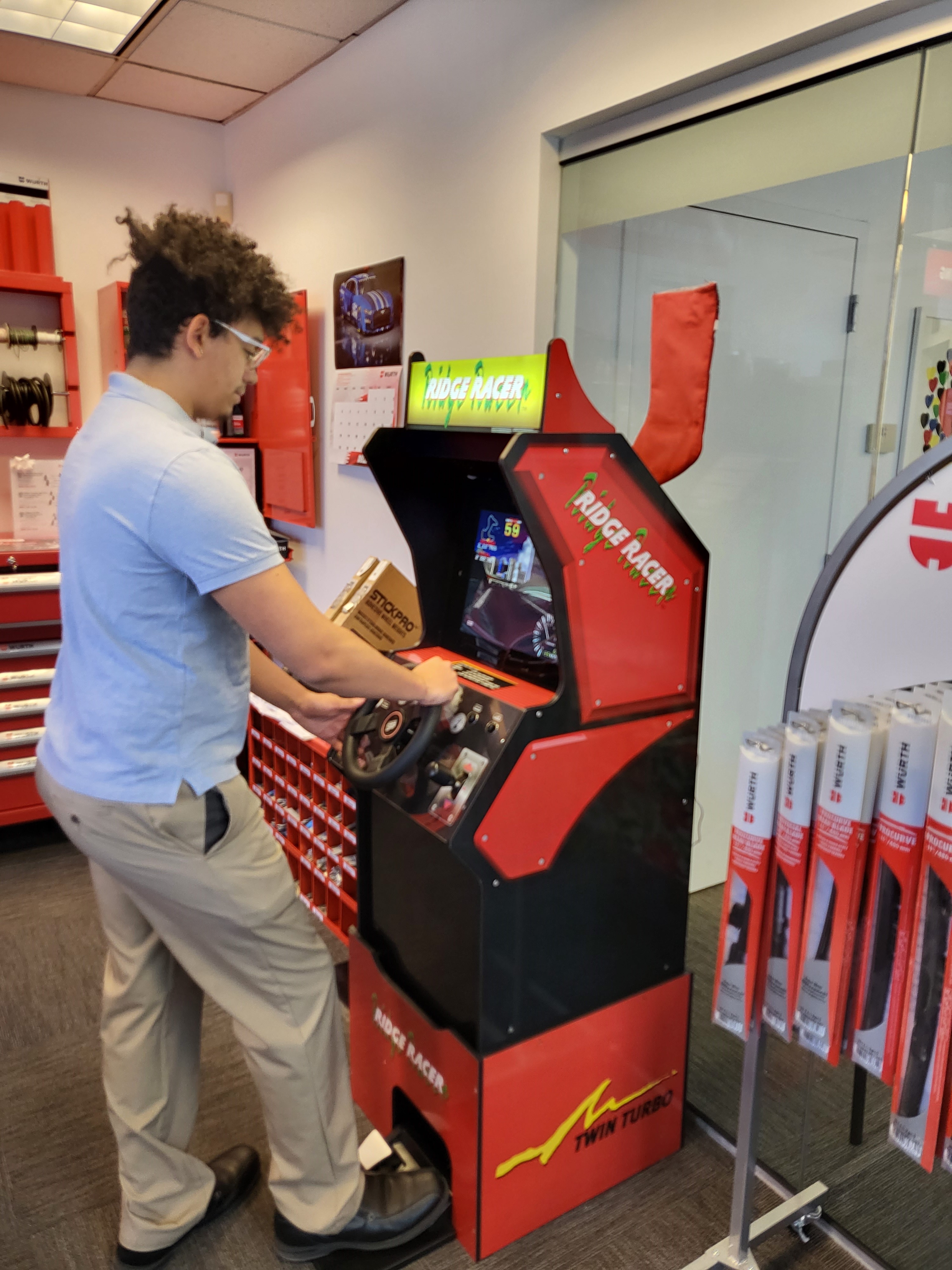 Customer Center Ridge Racer Arcade Game