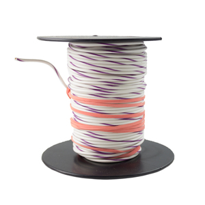 Trace Wire 22 Gauge White/Purple 100 Ft