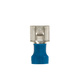 Female Spade Connector with Tab Blue Large
