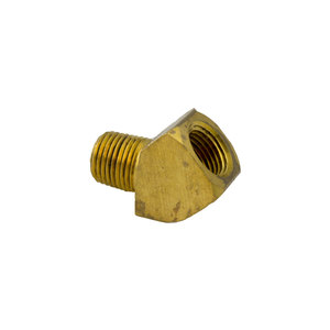 Brass Pipe - Fittings Extruded 45-Degree Street Elbow - 3/8 Inch Female Pipe Thread (FPT) x 3/8 Inch