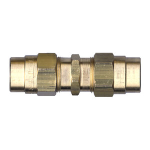 Brass DOT Air Brake - Hose Splicer - 3/8 Inch Hose Inner Diameter (HID)